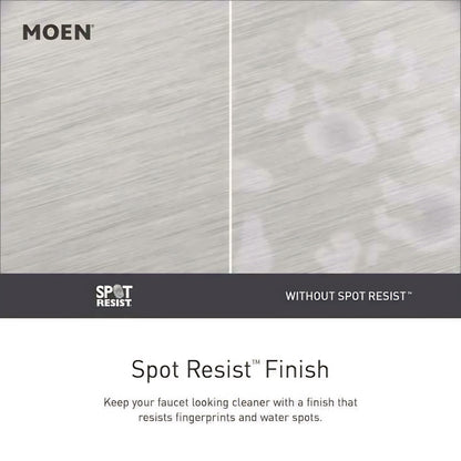 MOEN Findlay 84516SRN Single-Handle Single-Hole Bathroom Faucet in Spot Resist Brushed Nickel