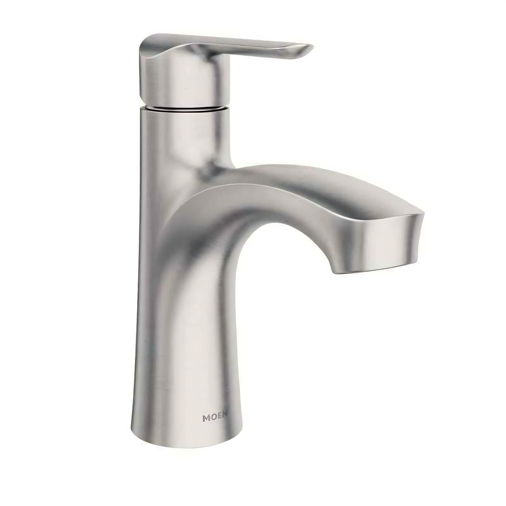 MOEN Findlay 84516SRN Single-Handle Single-Hole Bathroom Faucet in Spot Resist Brushed Nickel