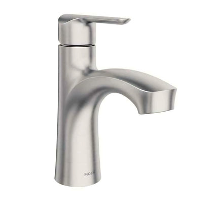 MOEN Findlay 84516SRN Single-Handle Single-Hole Bathroom Faucet in Spot Resist Brushed Nickel
