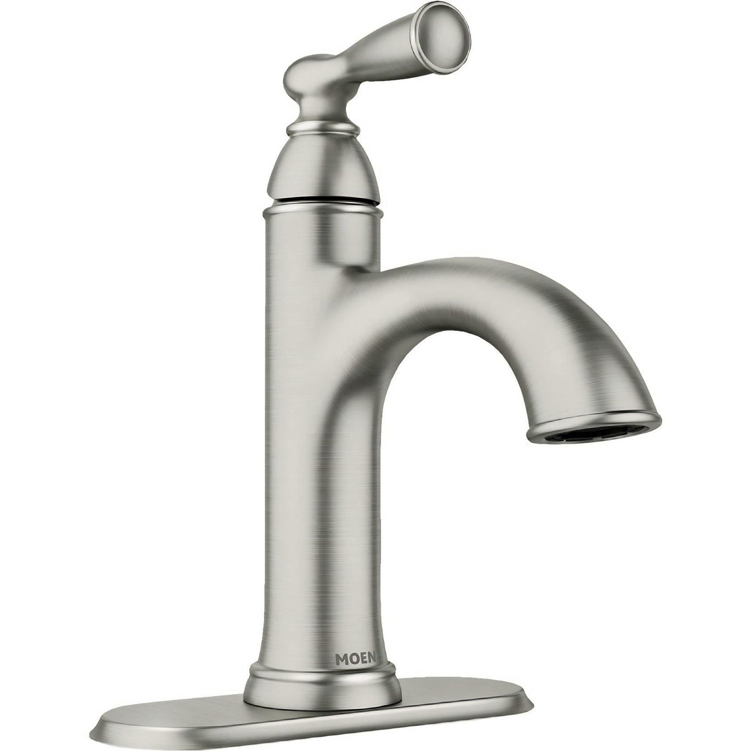 MOEN Banbury 84945SRN Single Handle Single Hole Bathroom Faucet in Spot Resist Brushed Nickel