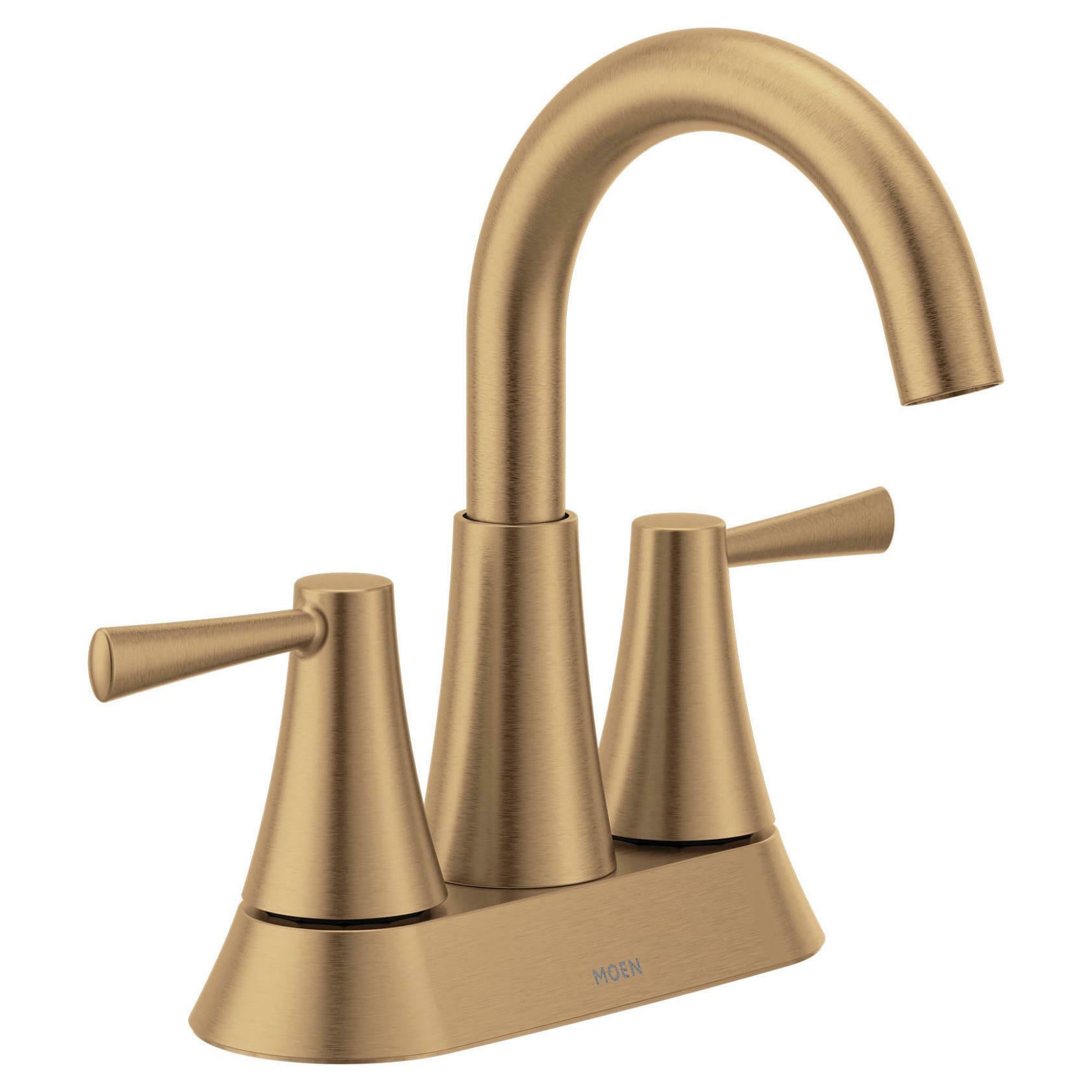 MOEN Ronan 84022BZG Centerset 2-Handle Bathroom Faucet in Bronzed Gold