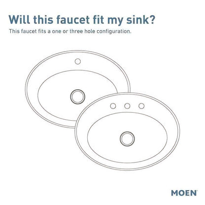 MOEN CIA 6221BG Single Handle Bathroom Sink Faucet in Brushed Gold