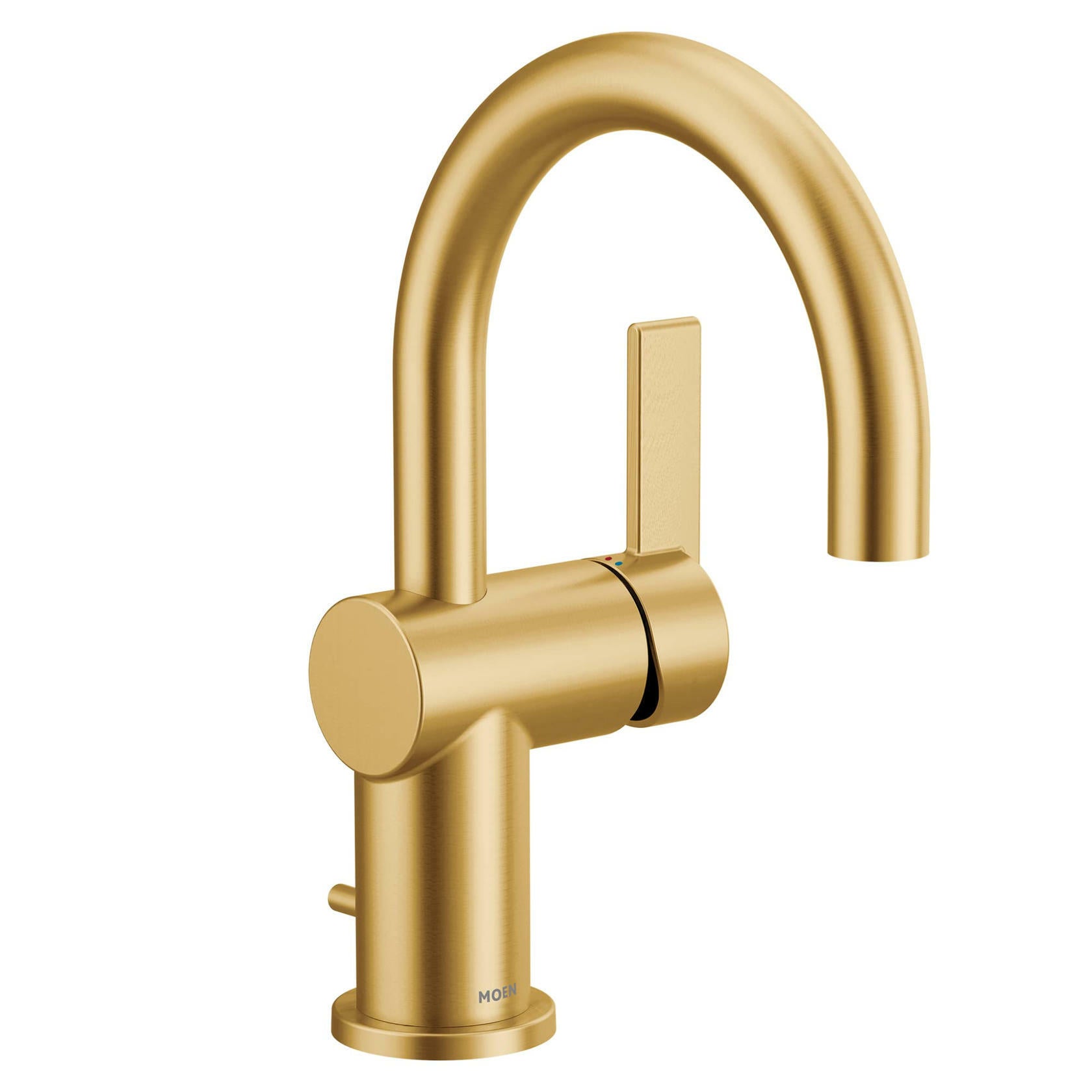 MOEN CIA 6221BG Single Handle Bathroom Sink Faucet in Brushed Gold