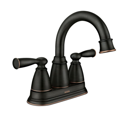 MOEN Banbury 84943BRB Centerset Double Handle Bathroom Faucet in Mediterranean Bronze