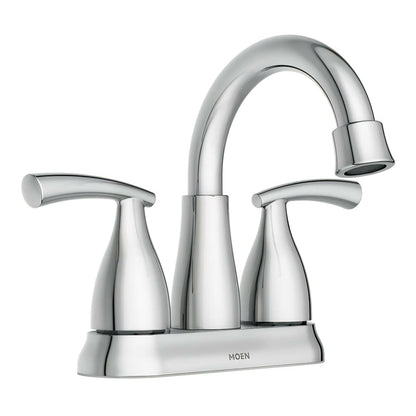 MOEN Essie 84128 Centerset 2-Handle Bathroom Faucet in Chrome