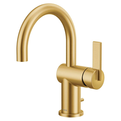 MOEN CIA 6221BG Single Handle Bathroom Sink Faucet in Brushed Gold