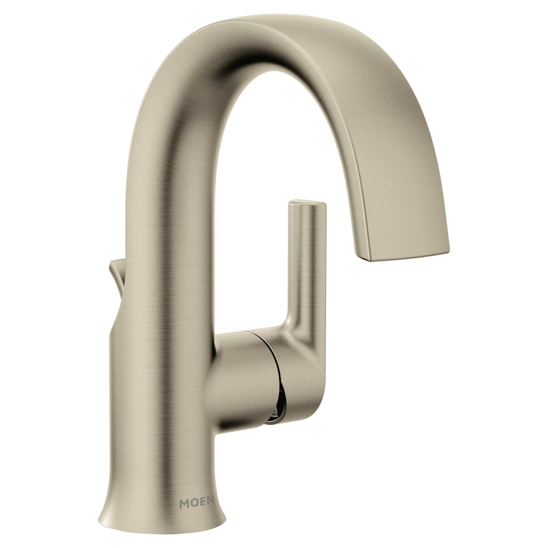 MOEN Doux S6910BN Single Hole Single-Handle Bathroom Faucet in Brushed Nickel