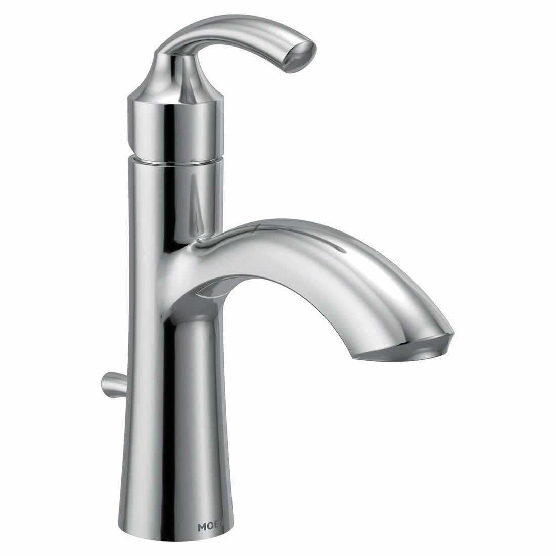MOEN Glyde 6170 Single-Handle Single Hole Bathroom Faucet in Chrome (Drain Included)
