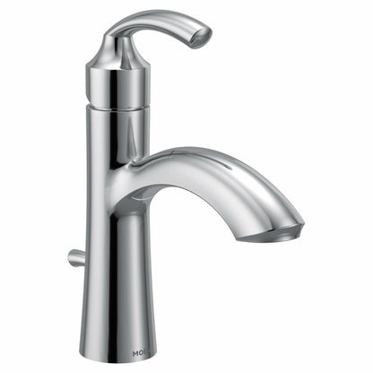 MOEN Glyde 6170 Single-Handle Single Hole Bathroom Faucet in Chrome (Drain Included)