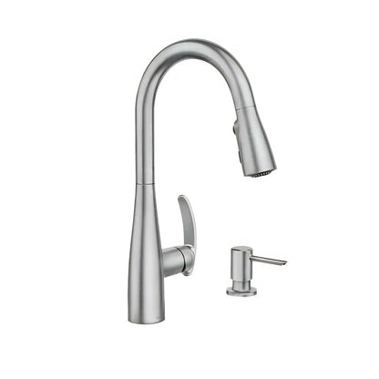 MOEN Reyes 87932SRS Single-Handle Pull-Down Sprayer Kitchen Faucet with Reflex and Power Clean in Spot Resist Stainless