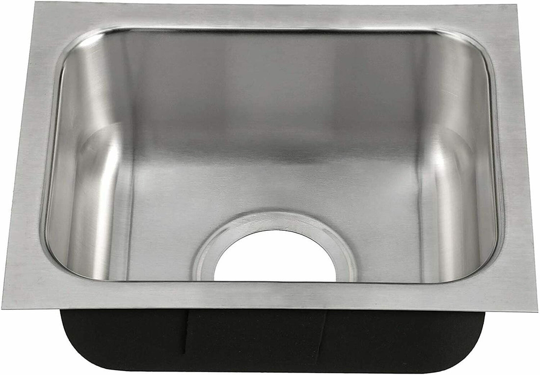 Just Manufacturing Stylist Group 11X14 0 Hole Single Band Bar SINK Stainless Steel - Like New