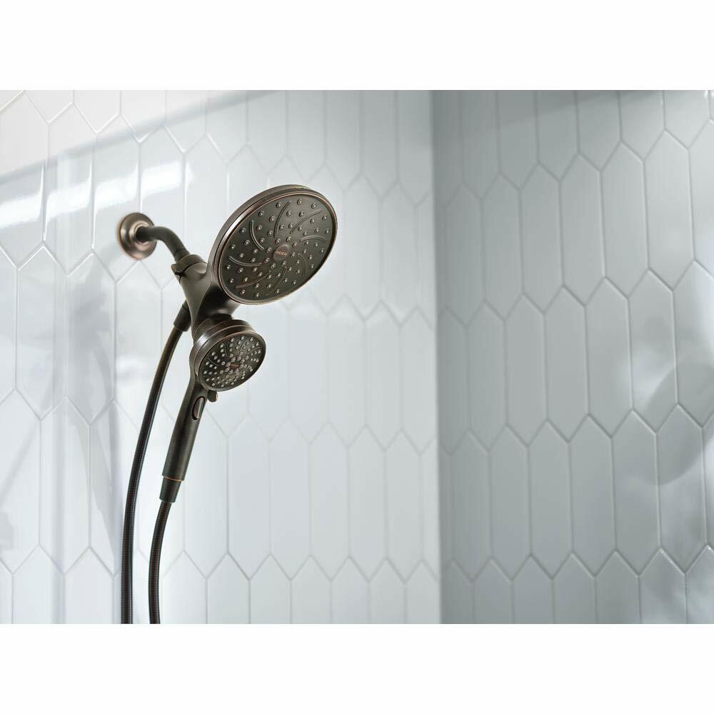 MOEN Brecklyn 82610BRB Single Handle 6-Spray Shower Faucet 1.75 GPM in Mediterranean Bronze (Valve Included)