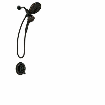 MOEN Brecklyn 82610BRB Single Handle 6-Spray Shower Faucet 1.75 GPM in Mediterranean Bronze (Valve Included)