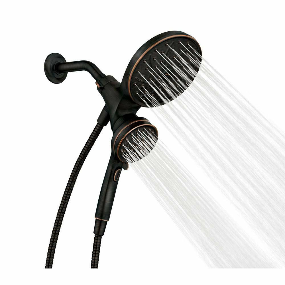 MOEN Brecklyn 82610BRB Single Handle 6-Spray Shower Faucet 1.75 GPM in Mediterranean Bronze (Valve Included)
