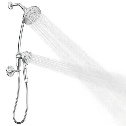 MOEN Attract 28586 Magnetix 6-Spray 6.75 in. Dual Wall Mount Fixed and Handheld Shower Heads 1.75 GPM with Slidebar in Chrome