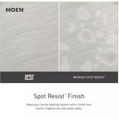 MOEN Attract 28586SRN with Magnetix 6-Spray Patterns 6.75 in. Wall Mount Dual Shower Heads with Slidebar in Spot Resist Brushed Nickel