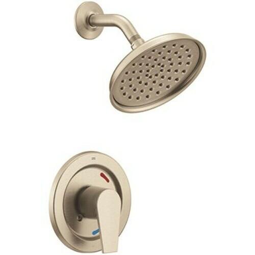 Moen Cleveland 48002BNGR Slate Single-Handle 1-Spray Shower Faucet in Brushed Nickel (Valve Required)