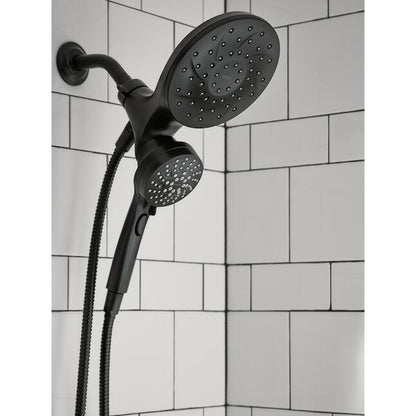 MOEN Graeden 82137BL Magnetix 1-handle Multi-head 6.75-in Round Bathtub and shower Faucet in Matte Black