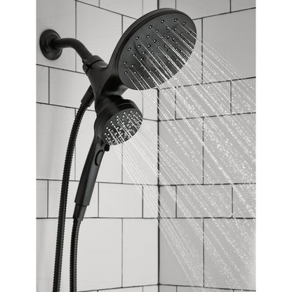 MOEN Graeden 82137BL Magnetix 1-handle Multi-head 6.75-in Round Bathtub and shower Faucet in Matte Black