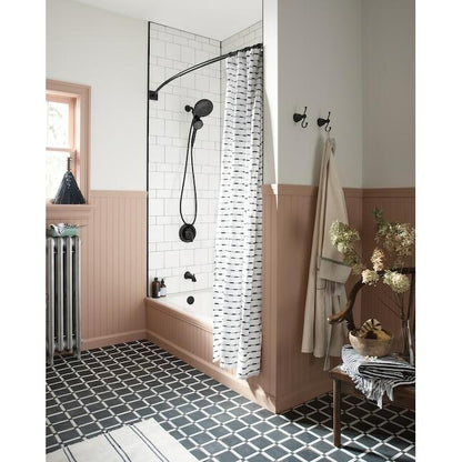 MOEN Graeden 82137BL Magnetix 1-handle Multi-head 6.75-in Round Bathtub and shower Faucet in Matte Black