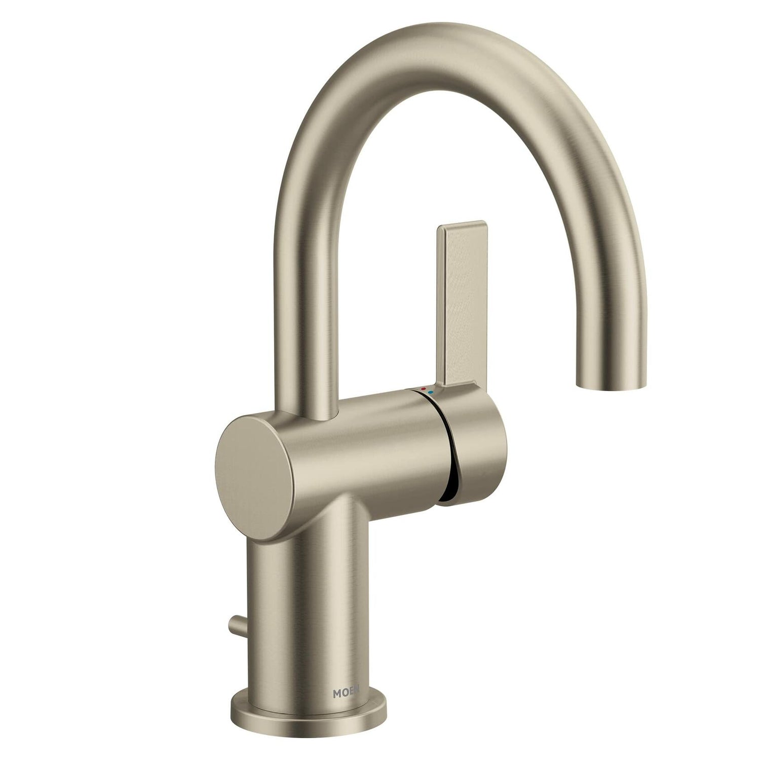 MOEN CIA 6221BN Collection Single Handle Bathroom Sink Faucet in Brushed Nickel