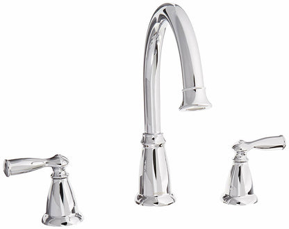 MOEN Banbury 86924 Two Handle Deck-Mount High Arc Roman Tub Faucet in Chrome (Valve Included)
