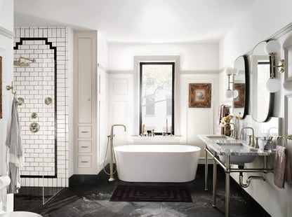 MOEN Waterhill S112BN 1-Spray Pattern 10 in. Wall Mount Fixed Shower Head in Brushed Nickel