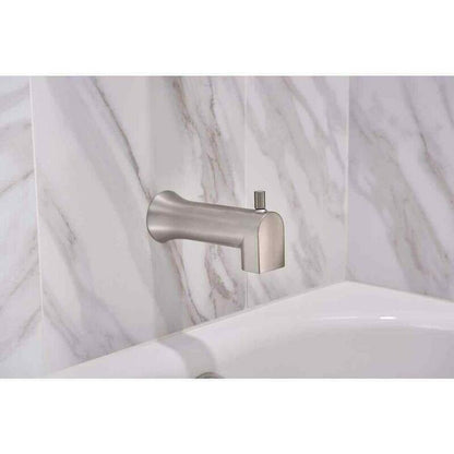 MOEN Genta 82760SRN Single-Handle 1-Spray Tub and Shower Faucet in Spot Resist Brushed Nickel (Valve Included)