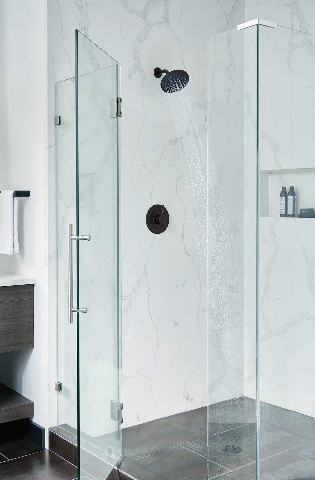 Moen S176EP15BL Eco-Performance One-Function 6-3/4" Diameter Spray Head Rainshower in Matte Black