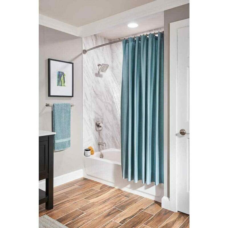 MOEN Genta 82760SRN Single-Handle 1-Spray Tub and Shower Faucet in Spot Resist Brushed Nickel (Valve Included)