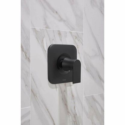 MOEN Genta 82760BL Single-Handle One Spray Tub and Shower Faucet in Matte Black (Valve Included)