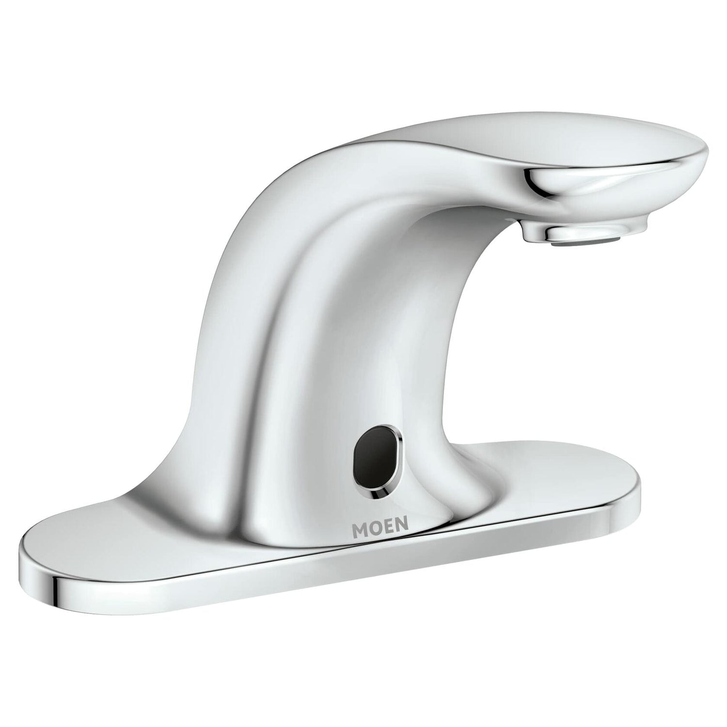 MOEN M-Power CA8301 Commercial Touchless 4-Inch Centerset Hands-Free Battery Powered Sensor-Operated Bathroom Faucet in Chrome