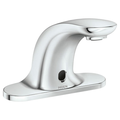 MOEN M-Power CA8301 Commercial Touchless 4-Inch Centerset Hands-Free Battery Powered Sensor-Operated Bathroom Faucet in Chrome
