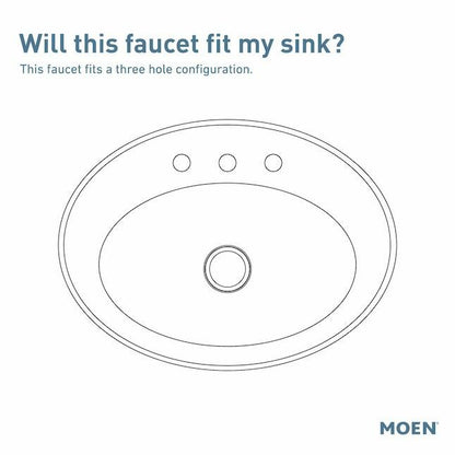 MOEN Flara TS6985NL Two-Handle Widespread Cross Handle Bathroom Faucet in Polished Nickel (Valve Required)