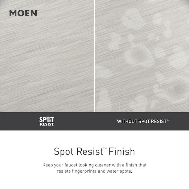 MOEN Caldwell 82495EPSRN 1-handle Single function 4-in Round Shower Faucet in Spot Resist Brushed Nickel (Valve Included)