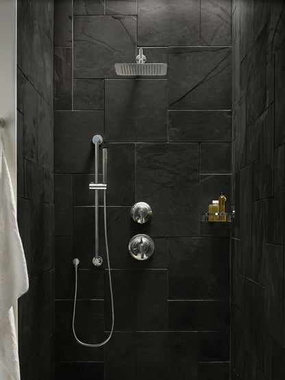 MOEN 3887EP Modern Eco-Performance Handshower Handheld Shower with 30-Inch Slide Bar and 69-Inch Metal Hose in Chrome