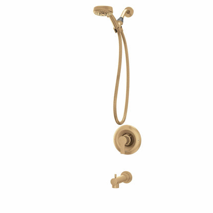 MOEN Meena 82618BZG Single Handle 4-Spray Tub and Shower Faucet 1.75 GPM in Bronzed Gold (Valve Included)