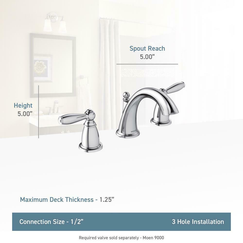 MOEN Brantford T933ORB 2-Handle Deck-Mount Garden Tub Faucet Trim Kit in Oil Rubbed Bronze (Valve Not Included)