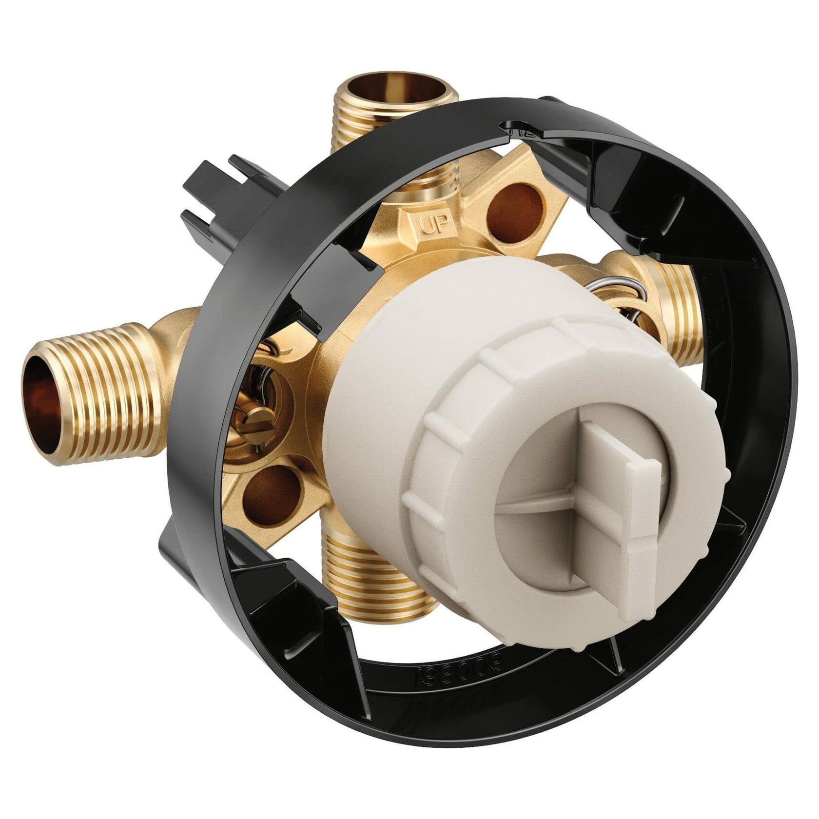 MOEN M-CORE U140CIS 4-Port Tub and Shower Pre-Fabricated Mixing Valve with CC/IPS Connections and Stops