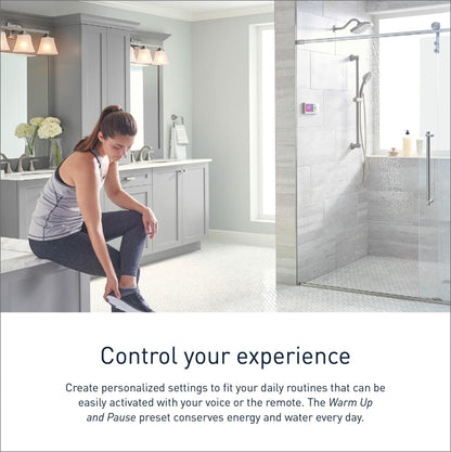 MOEN TS3302BL Smart Shower 2-Outlet Digital Shower Controller in Matte Black