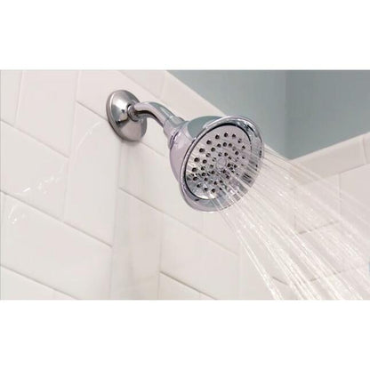 MOEN Adler 82663 3-handle Single function 4-in Round Bathtub and shower Faucet in Chrome (Valve Included)