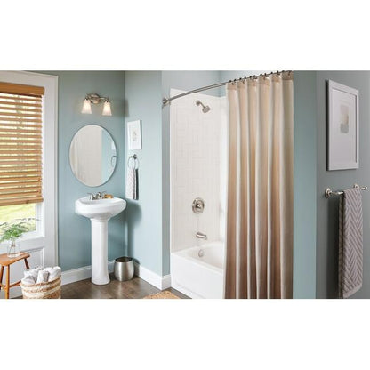 MOEN Adler 82603SRN One-Handle Multi-function 3.5-in Round Bathtub and shower Faucet in Spot Resist Brushed Nickel (Valve Included)