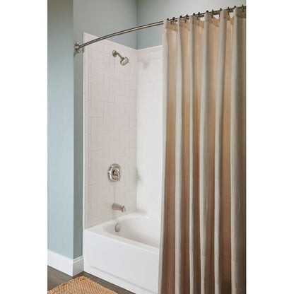 MOEN Adler 82603SRN One-Handle Multi-function 3.5-in Round Bathtub and shower Faucet in Spot Resist Brushed Nickel (Valve Included)