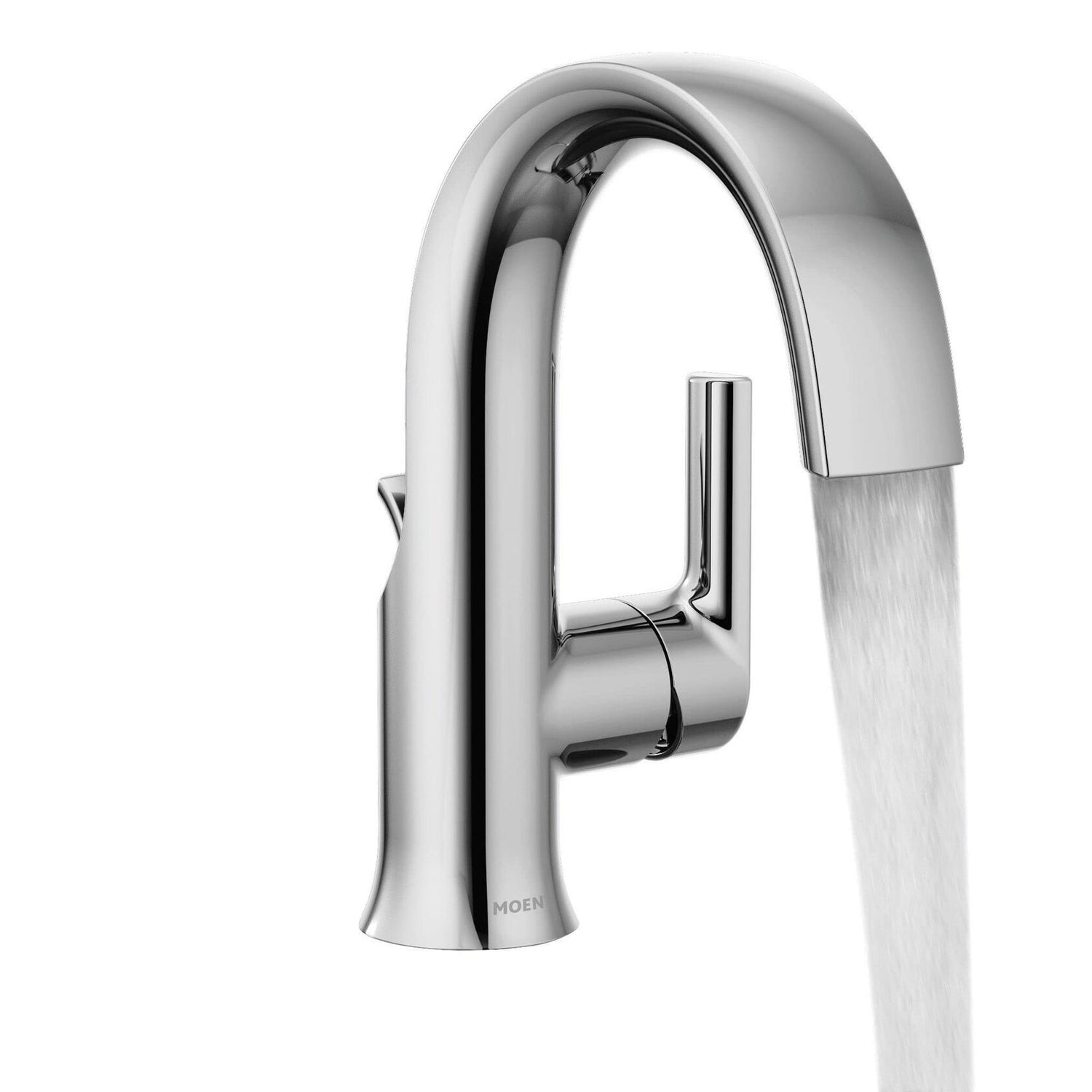 MOEN Doux S6910 Single Hole Single-Handle Bathroom Faucet in Chrome