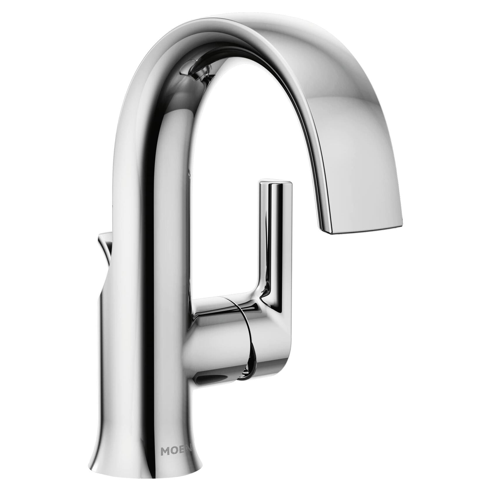 MOEN Doux S6910 Single Hole Single-Handle Bathroom Faucet in Chrome