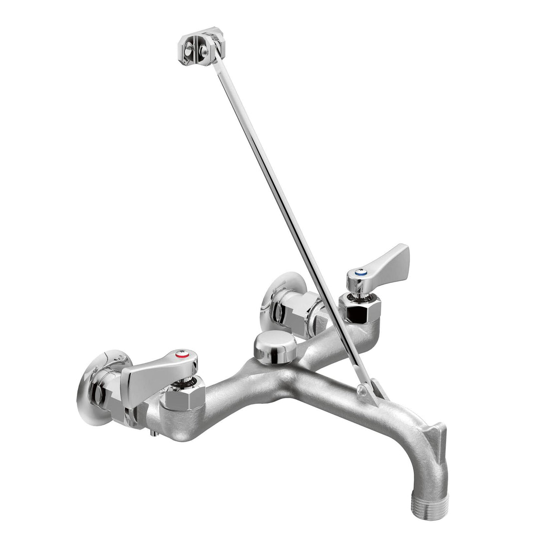 MOEN 8230 Commercial 2-Handle Wall Mount Service Faucet in Chrome
