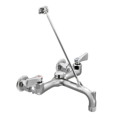 MOEN 8230 Commercial 2-Handle Wall Mount Service Faucet in Chrome