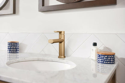 MOEN Meena 84794BZG Single Hole Single Handle Bathroom Faucet in Bronzed Gold