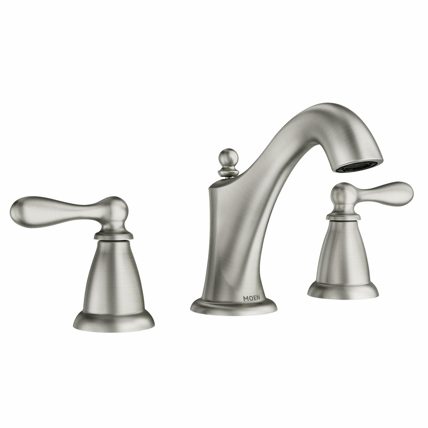 MOEN Caldwell WS84440SRN Two-Handle High Arc Bathroom Faucet in Spot Resist Brushed Nickel