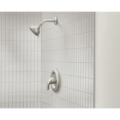 MOEN Adler 82604SRN One Handle Shower Faucet in Spot Resist Brushed Nickel (Valve Included)
